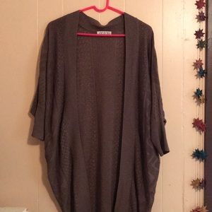 Taupe colored cardigan